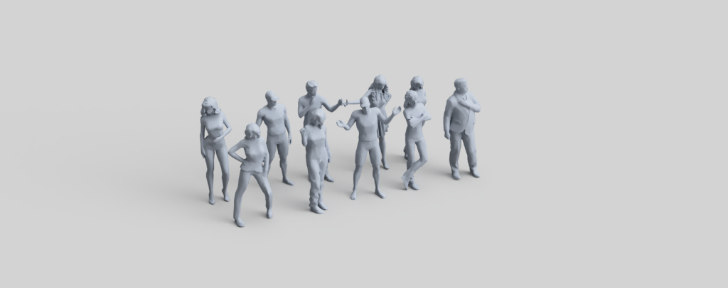 Fr004 Standing Figure Pack 4