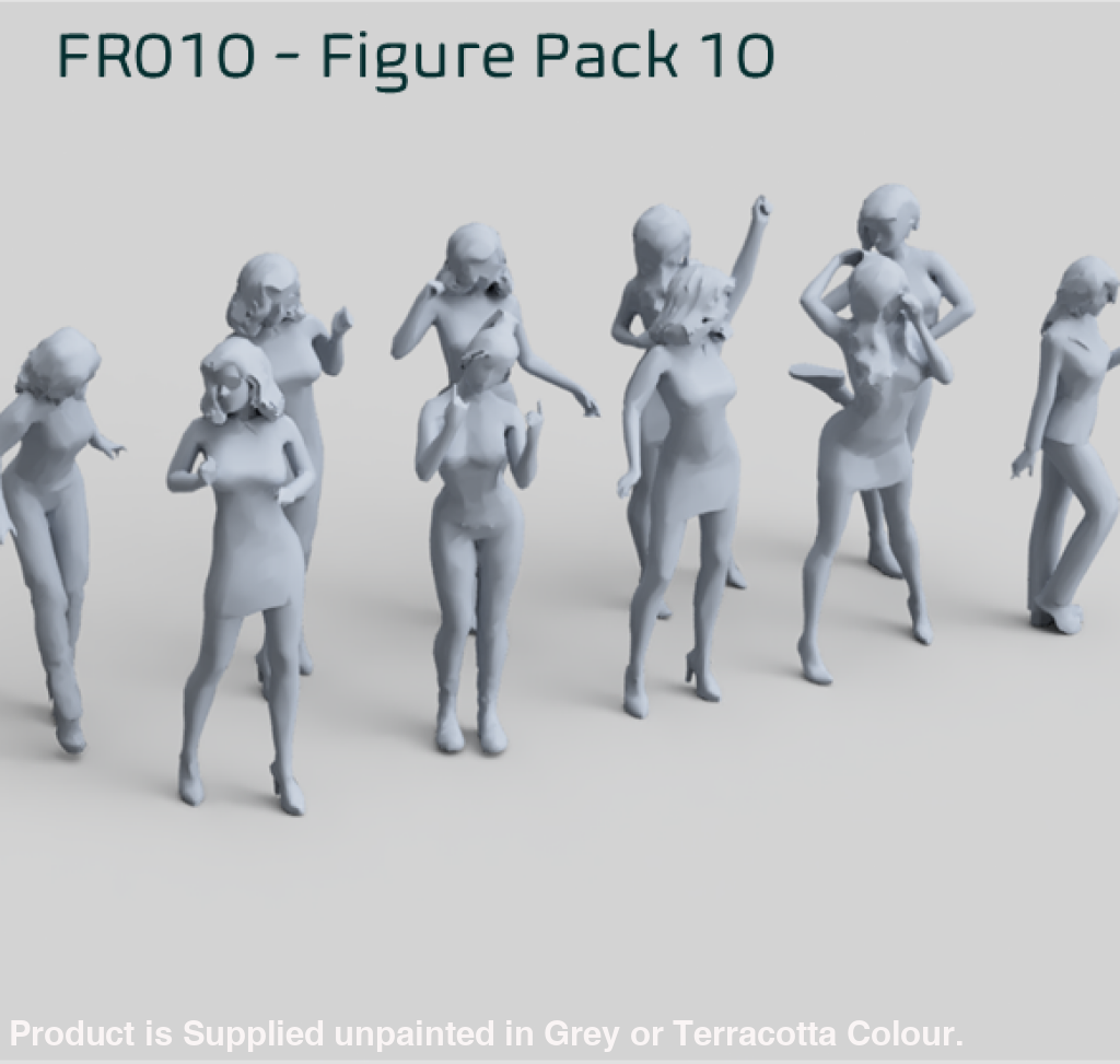 Fr010 Standing Figure Pack 10