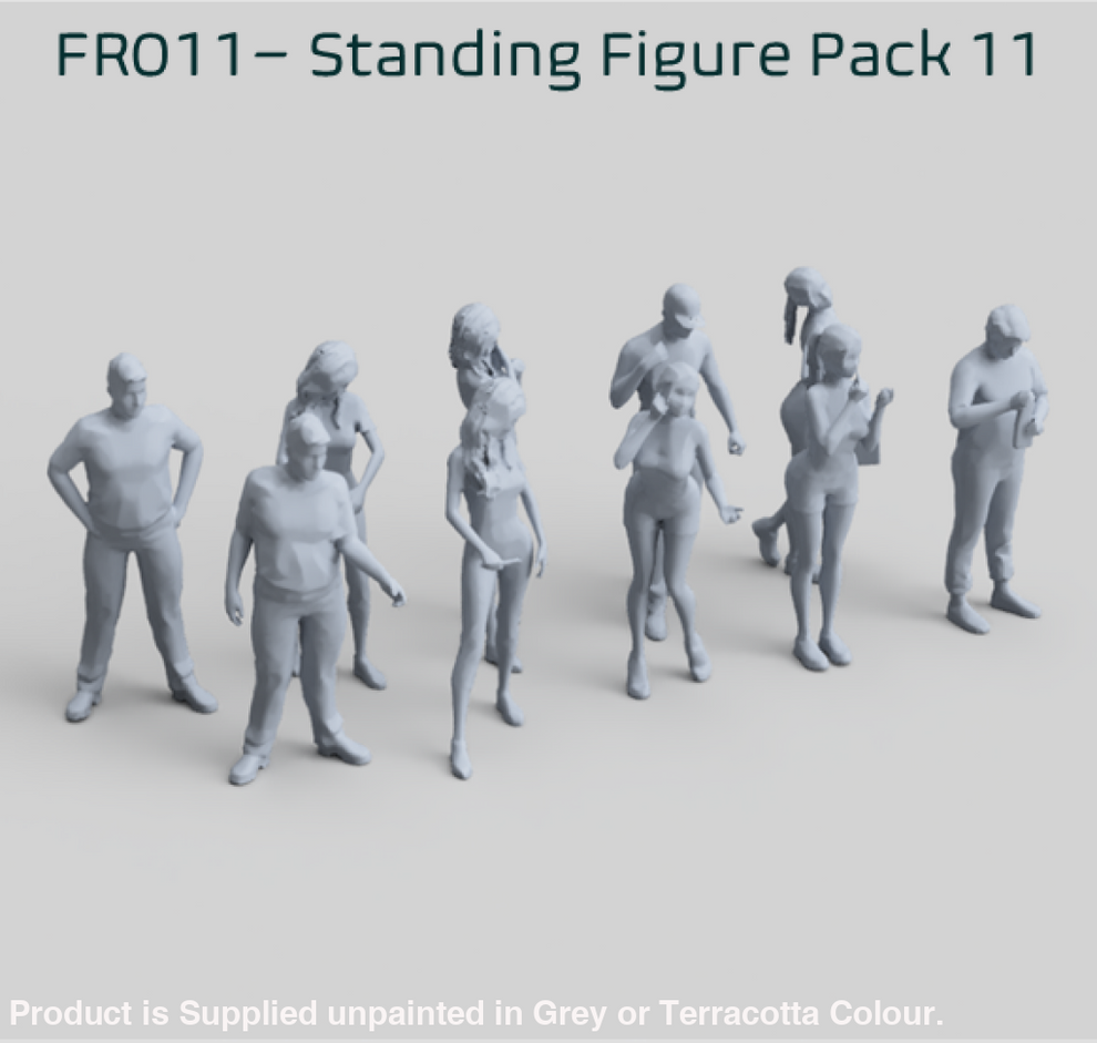 Standing Mini Figure FR011 Standing Figure Pack 11 – Scale Scenery And Figures