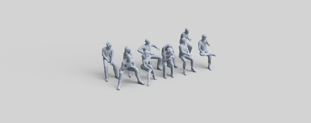 Fr031 Sitting Figure Pack 2