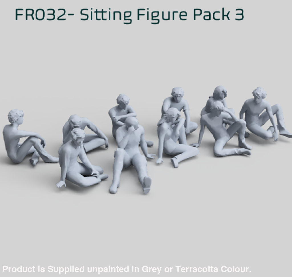 Fr032 Sitting Figure Pack 3