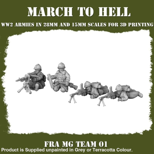 French Army Mg Team Figure