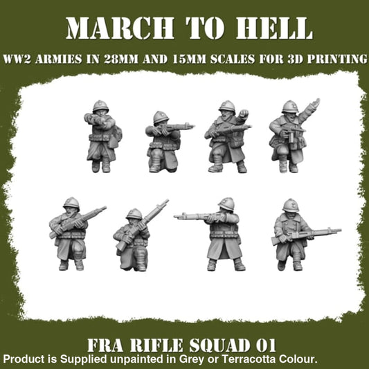 French Army Rifle Squad Figure