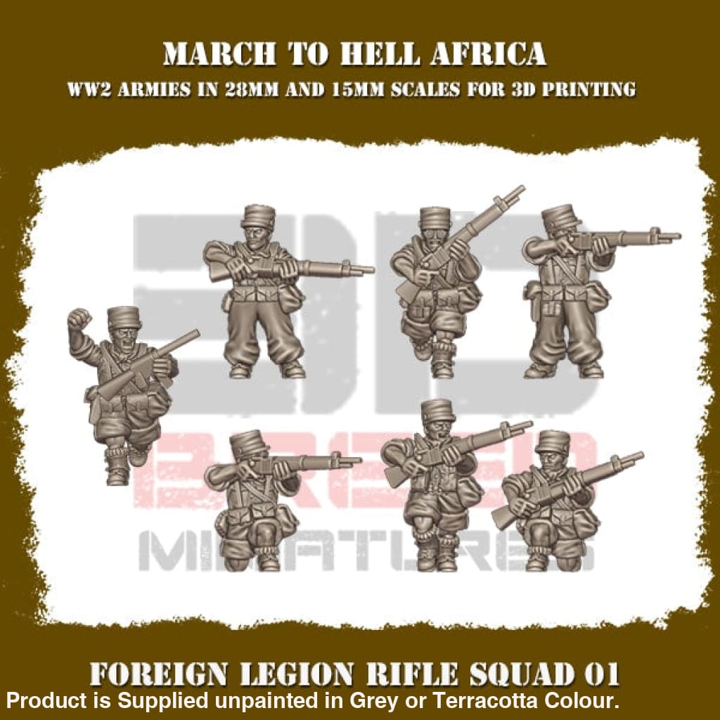 French Foreign Legion RIFLE SQUAD 01 Figure