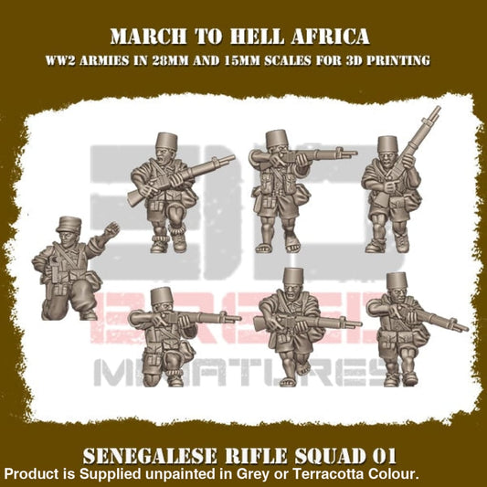 French Foreign Legion SENEGALESE RIFLE SQUAD 01 Figure