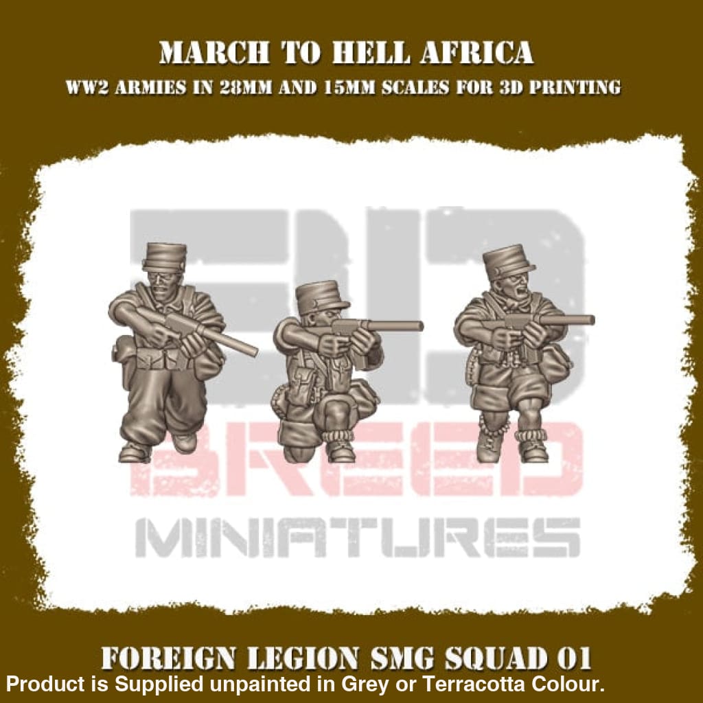 French Foreign Legion SMG SQUAD 01 Figure