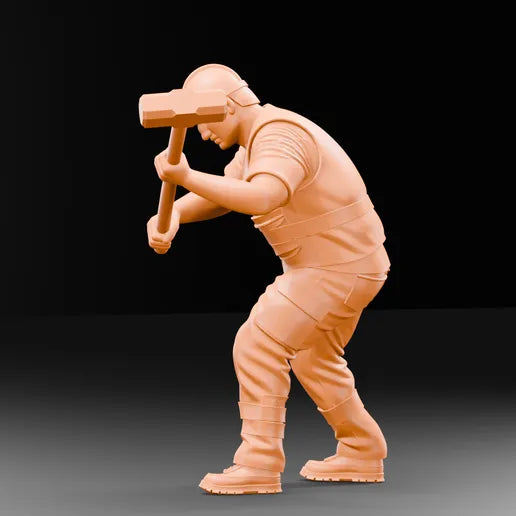 MM1216 Construction Site Builder With Sledge Hammer