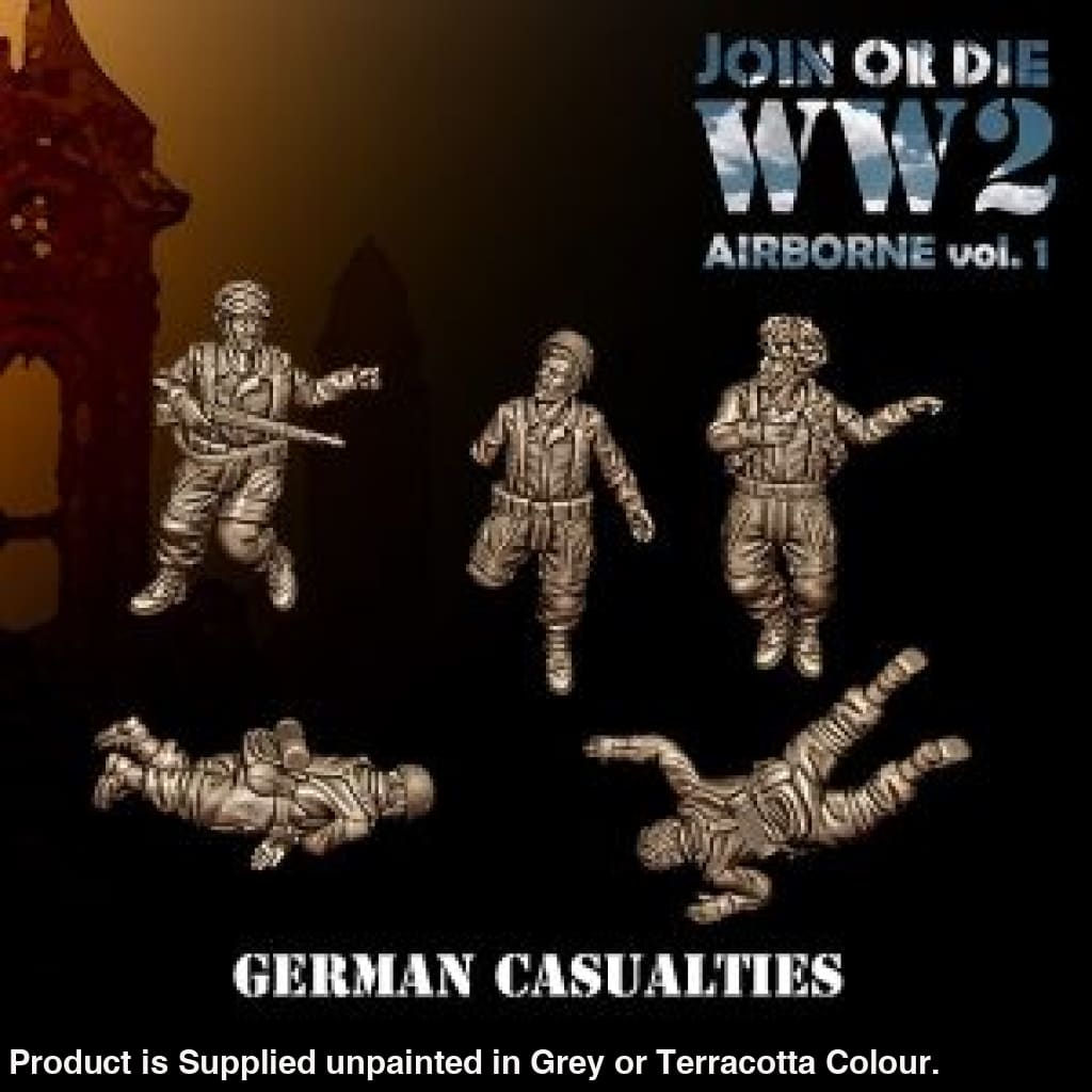 German Fallschirmjager Paratroopers Casualties 28mm 1:56 Figure