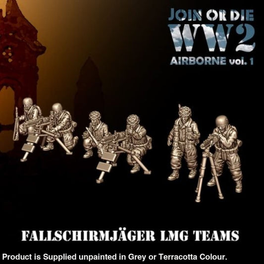 German Fallschirmjager Paratroopers LMG Teams 28mm 1:56 Figure