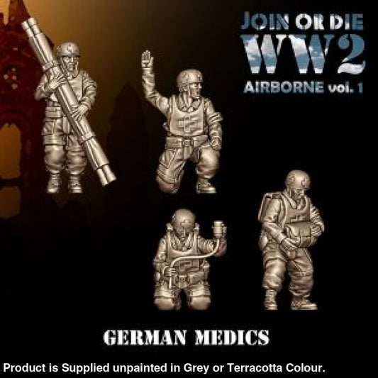 German Fallschirmjager Paratroopers Medics 28mm 1:56 Figure