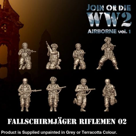 German Fallschirmjager Paratroopers Riflemen 02 28mm 1:56 Figure