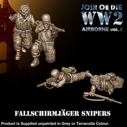 German Fallschirmjager Paratroopers Snipers 28mm 1:56 Figure