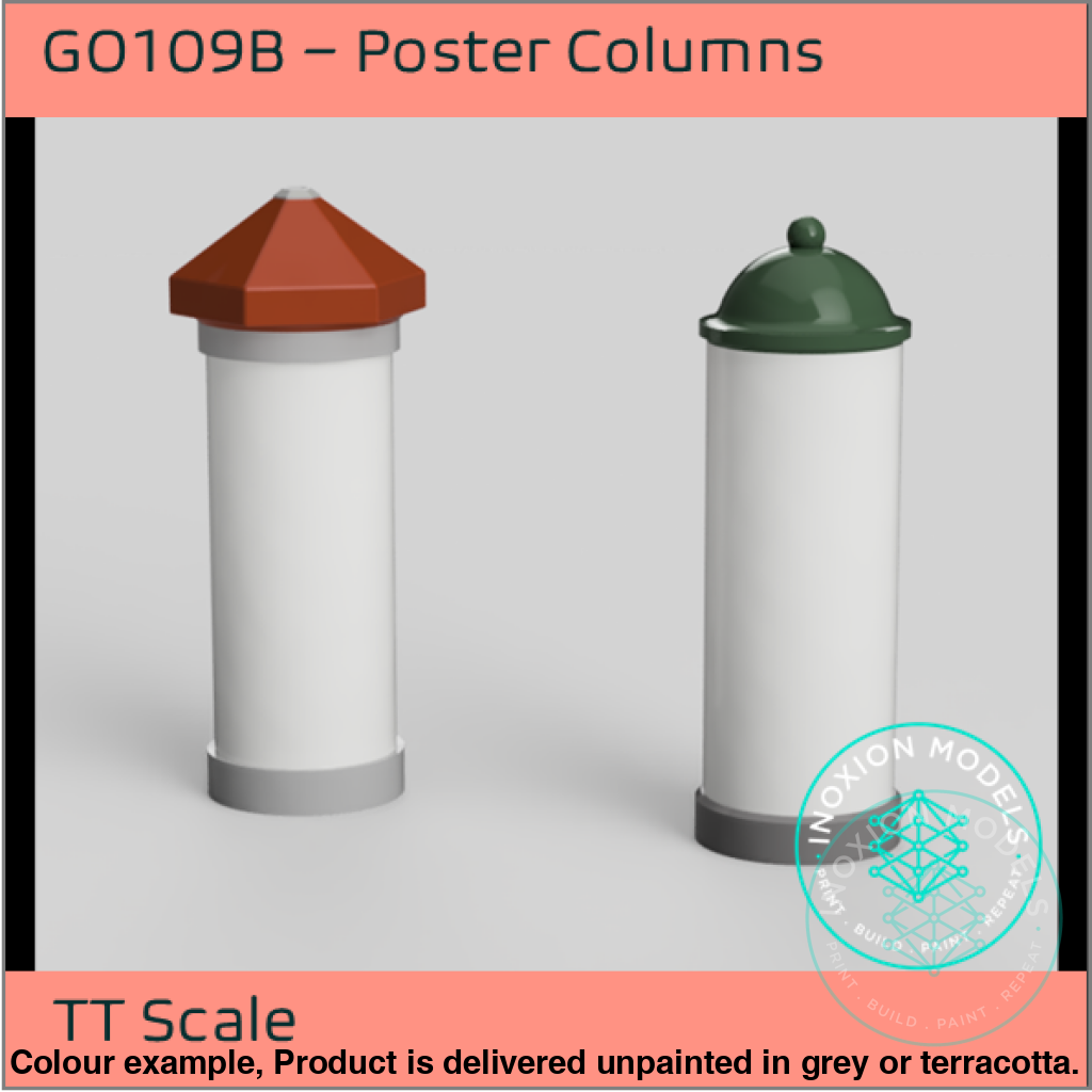 Go109B – Poster Columns Tt120/3Mm Scale Tt Accessory