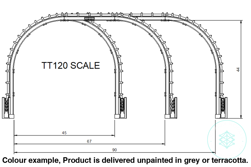 Go610C – London Underground Cables Gantries Tt120/3Mm Scale Tt Accessory