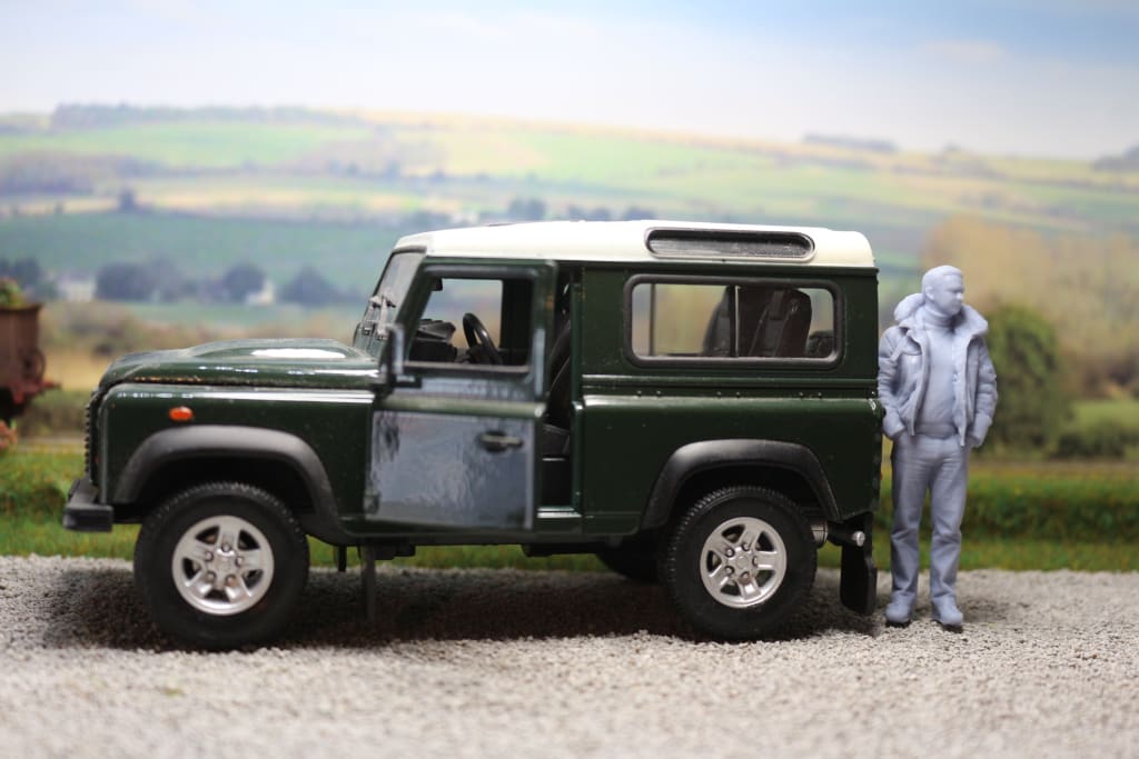 Male In Winter Jacket/pilot Jacket Figure