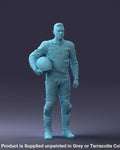 Male Motorbike/racing Car Driver In Leathers Figure