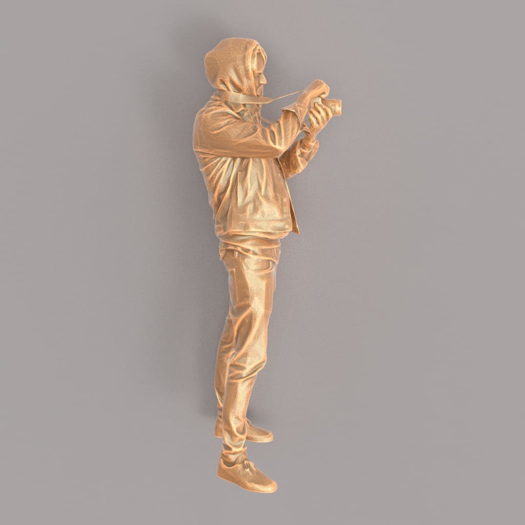 MM064 Young Male With Camera Figure