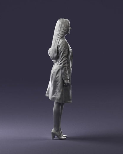 Female Doctor In Long Coat Figure