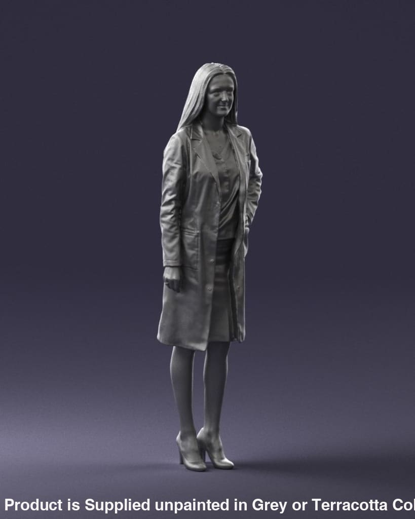 Female Doctor In Long Coat Figure