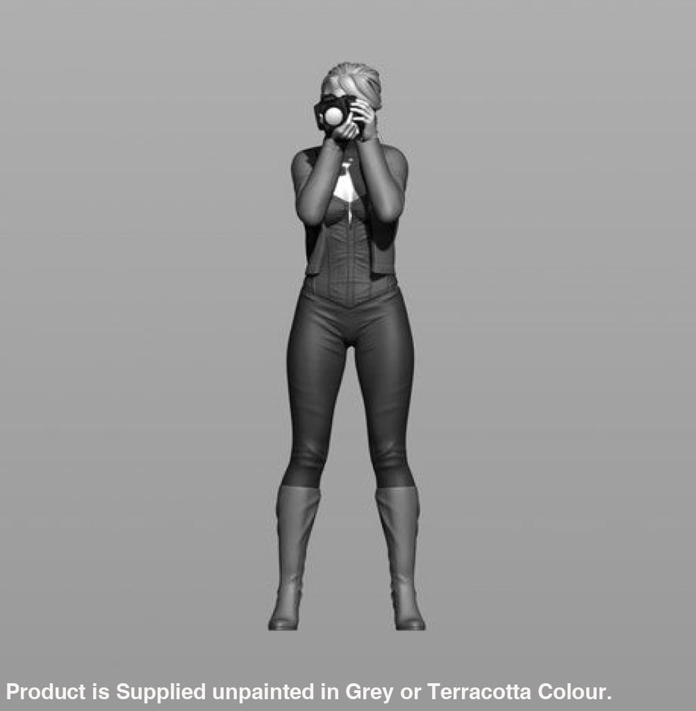 Young Girl Photographer Figure