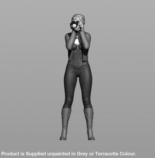 Young Girl Photographer Figure
