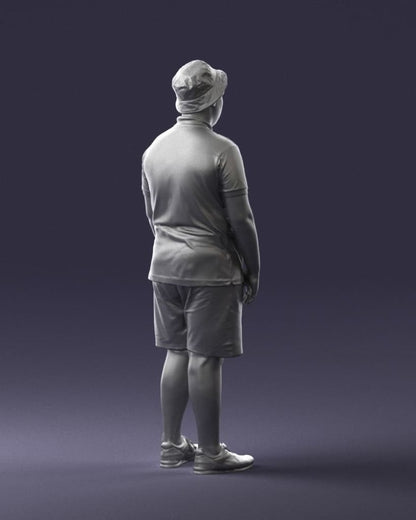 Young Boy In Cap Figure