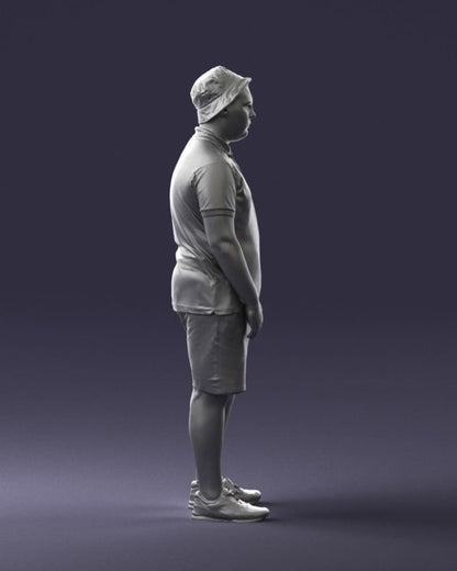 Young Boy In Cap Figure