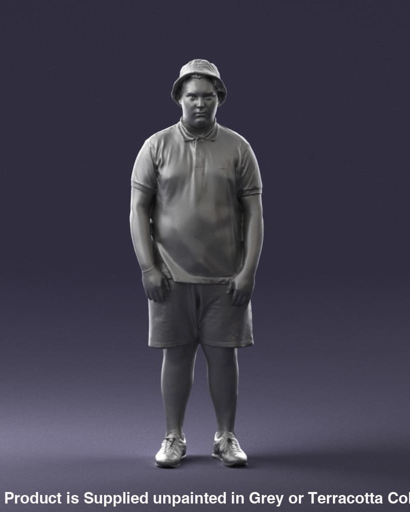 Young Boy In Cap Figure