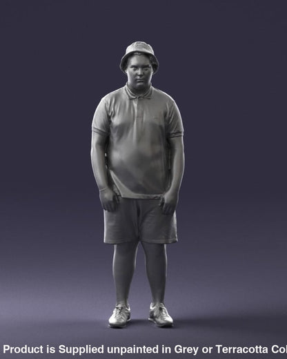 Young Boy In Cap Figure