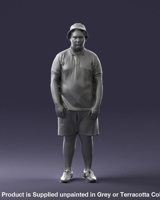 Young Boy In Cap Figure