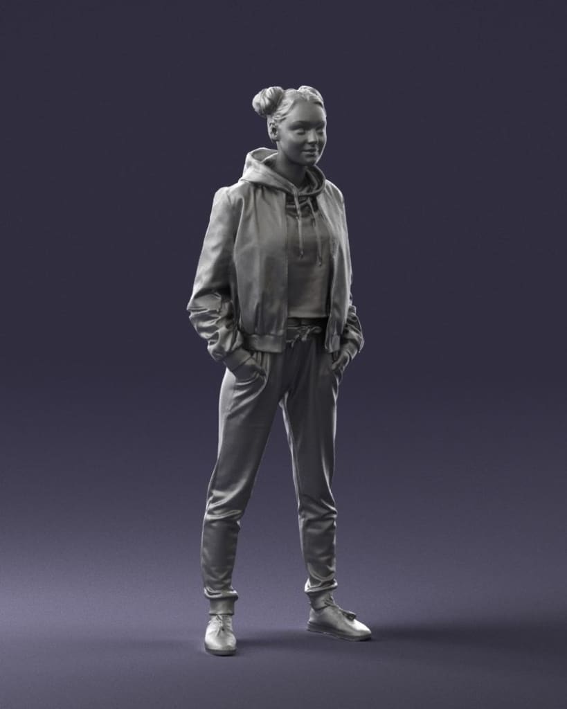 Young Teenage Hip/trendy Girl Figure