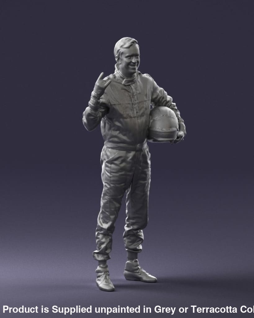 Male Racing Car Driver Figure