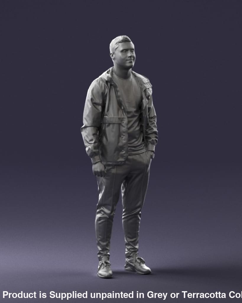 Young Smart Male In Sports Wear Figure