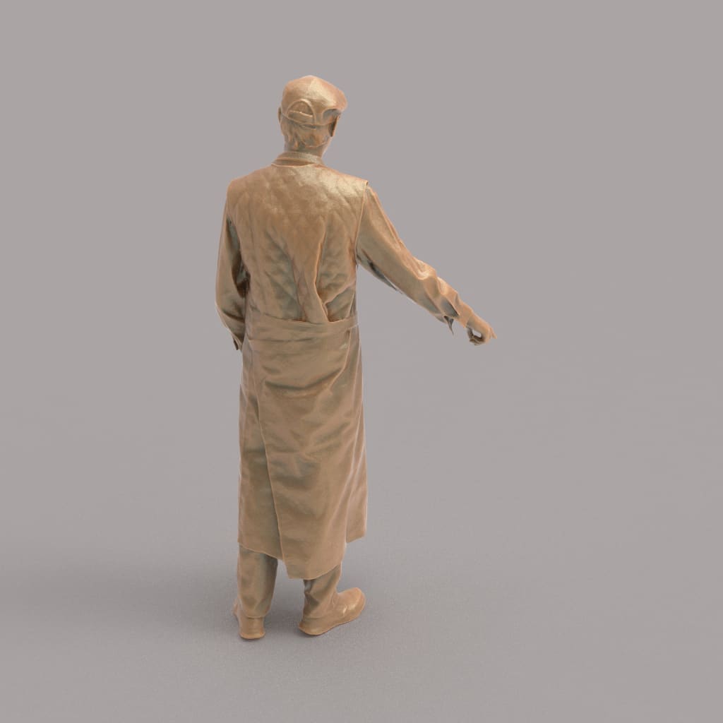 MM1038 Male Shop Keeper With Hand Out Figure