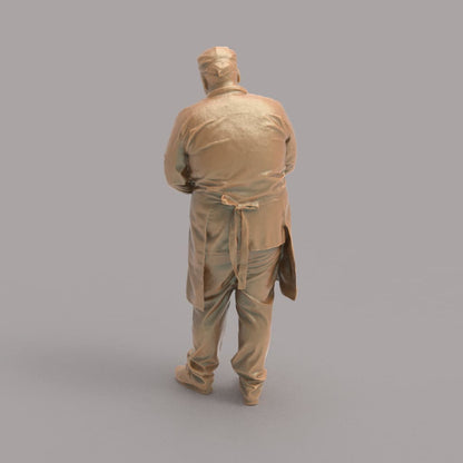 MM1039 Male Shop Keeper Writing bill Figure