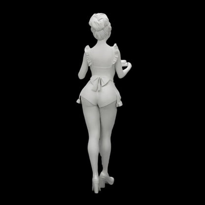 MM1068 Maid Carrying tray of Cupcakes Figure