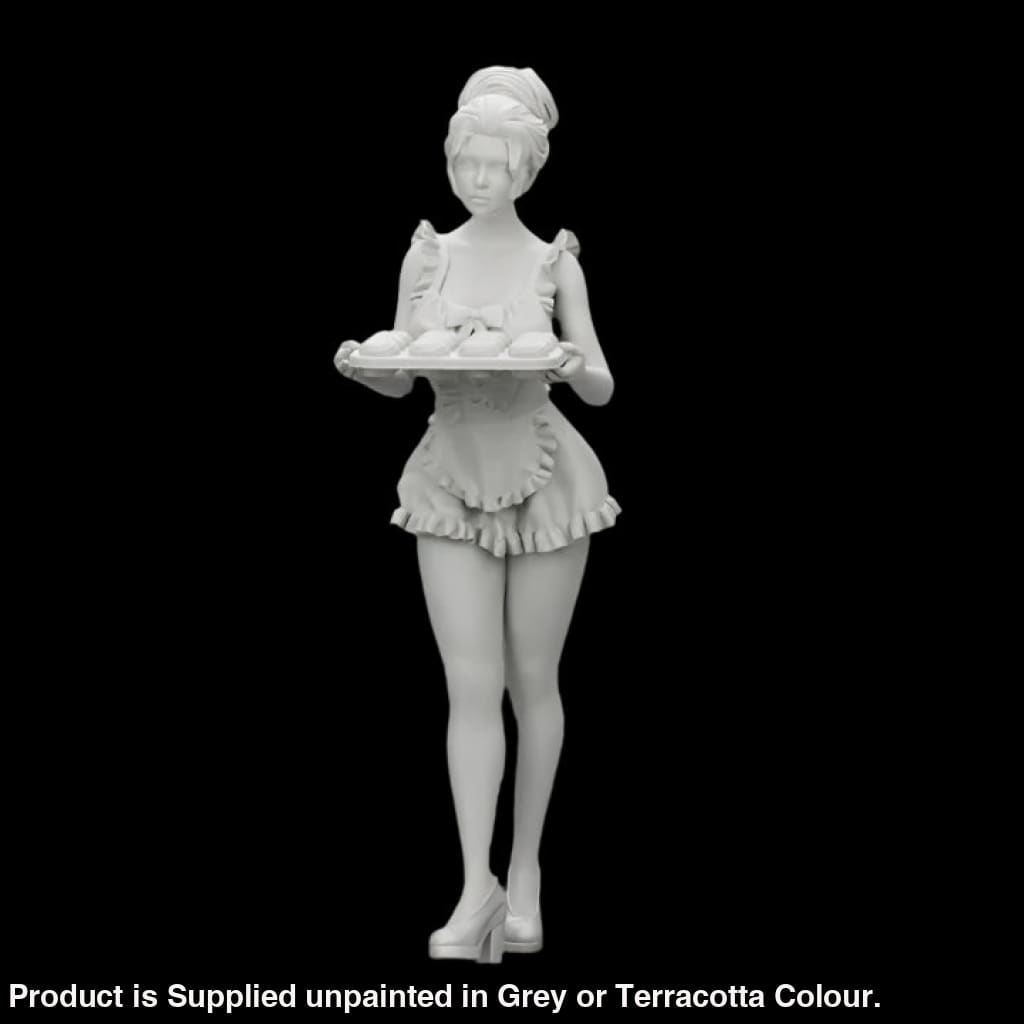 MM1068 Maid Carrying tray of Cupcakes Figure