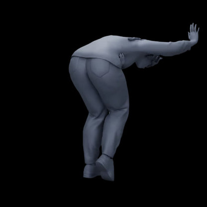 MM1069 Drunk Girl being ill Figure