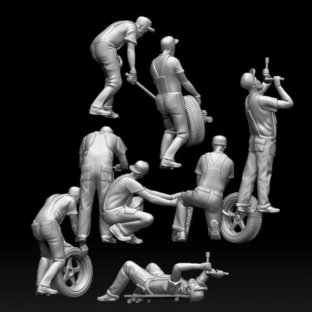 MM1070 Garage Mechanic 4 Figure