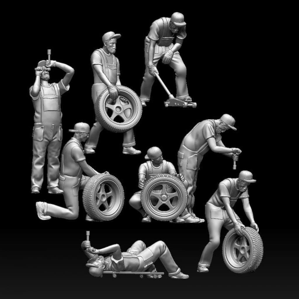 MM1070 Garage Mechanic 8 Figure