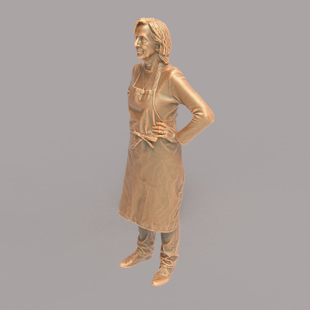 MM108 Older Female Shop keeper Figure