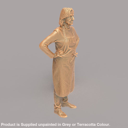 MM108 Older Female Shop keeper Figure