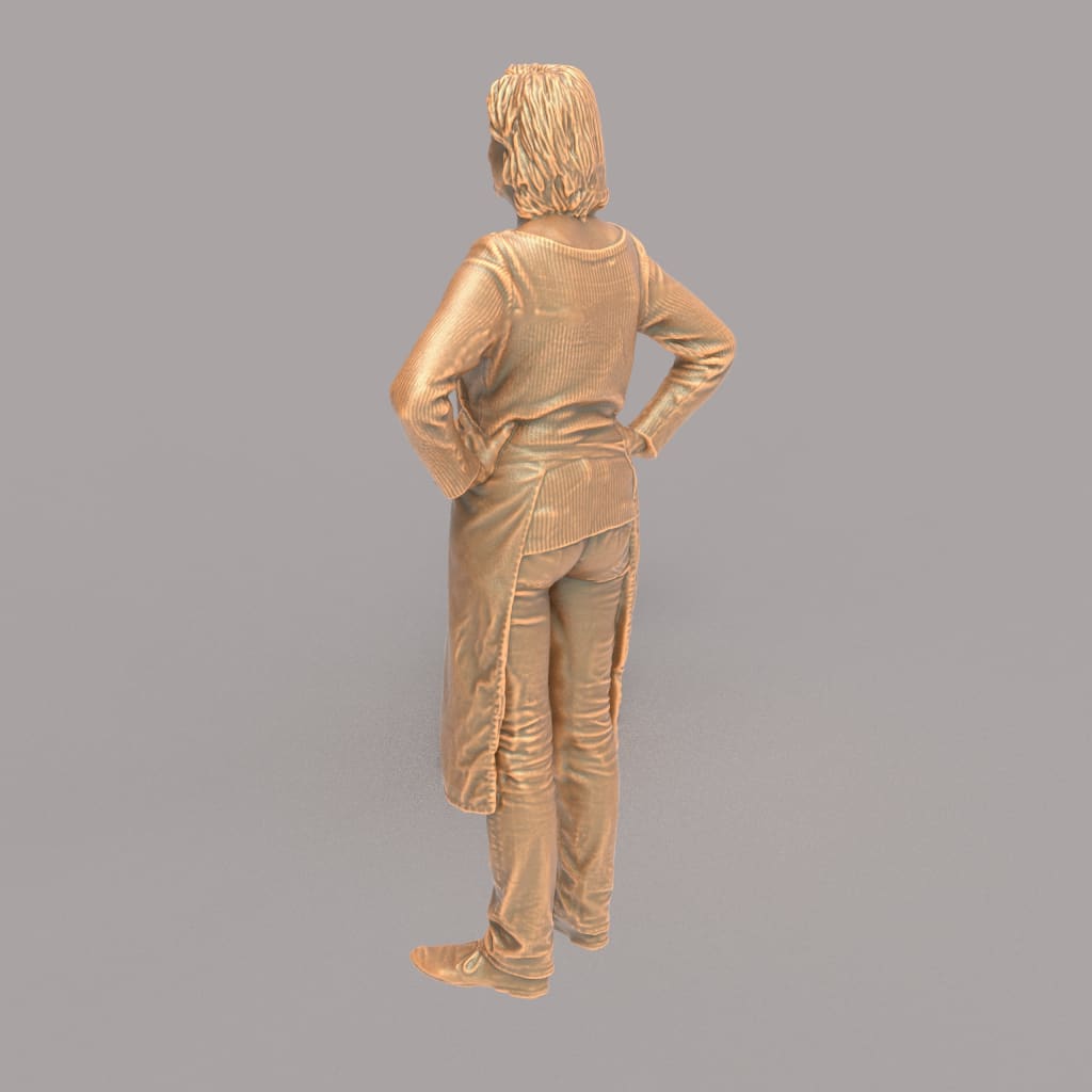 MM108 Older Female Shop keeper Figure