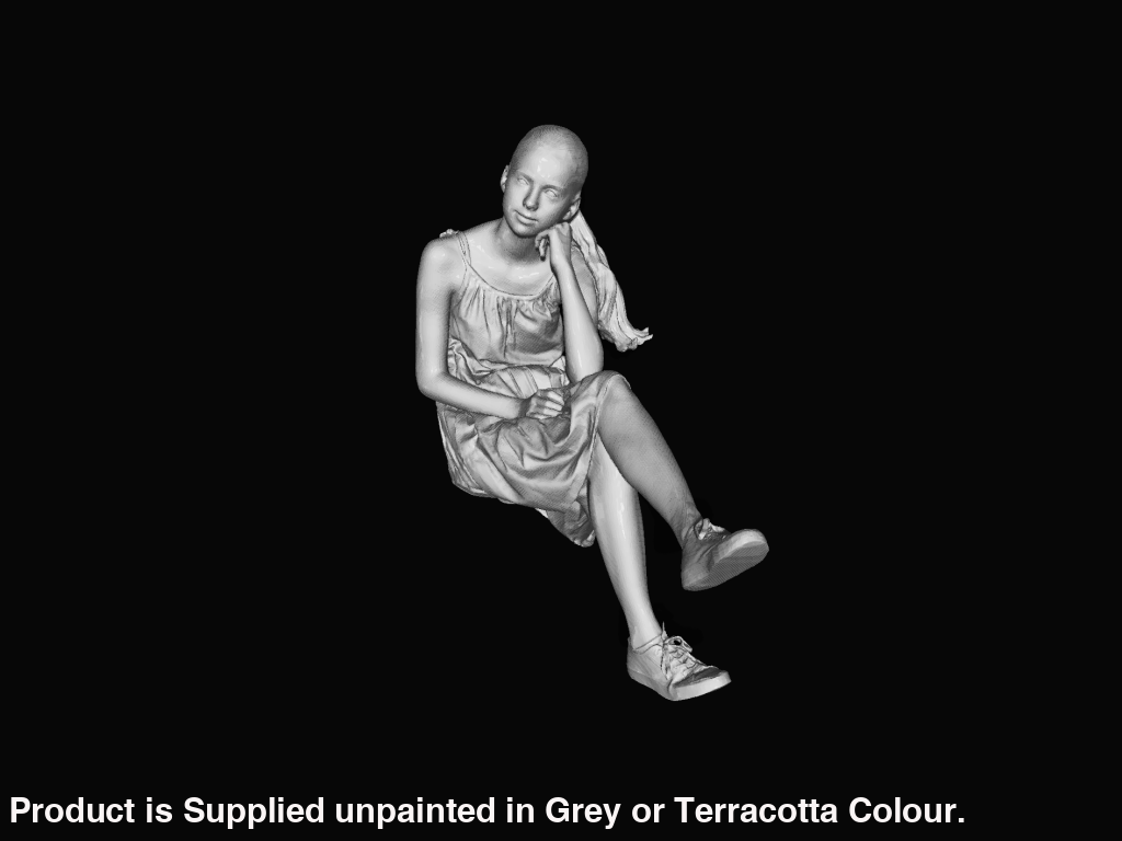 MM1081 Young girl sitting Figure