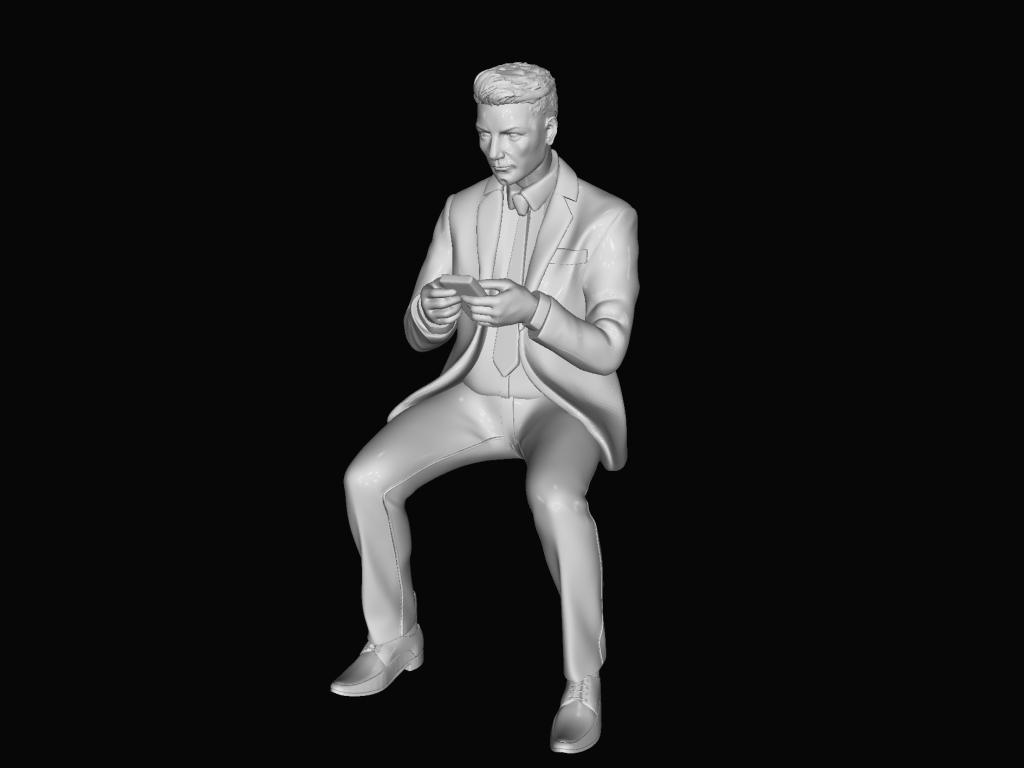 MM1087 Young People Sitting 2 Figure