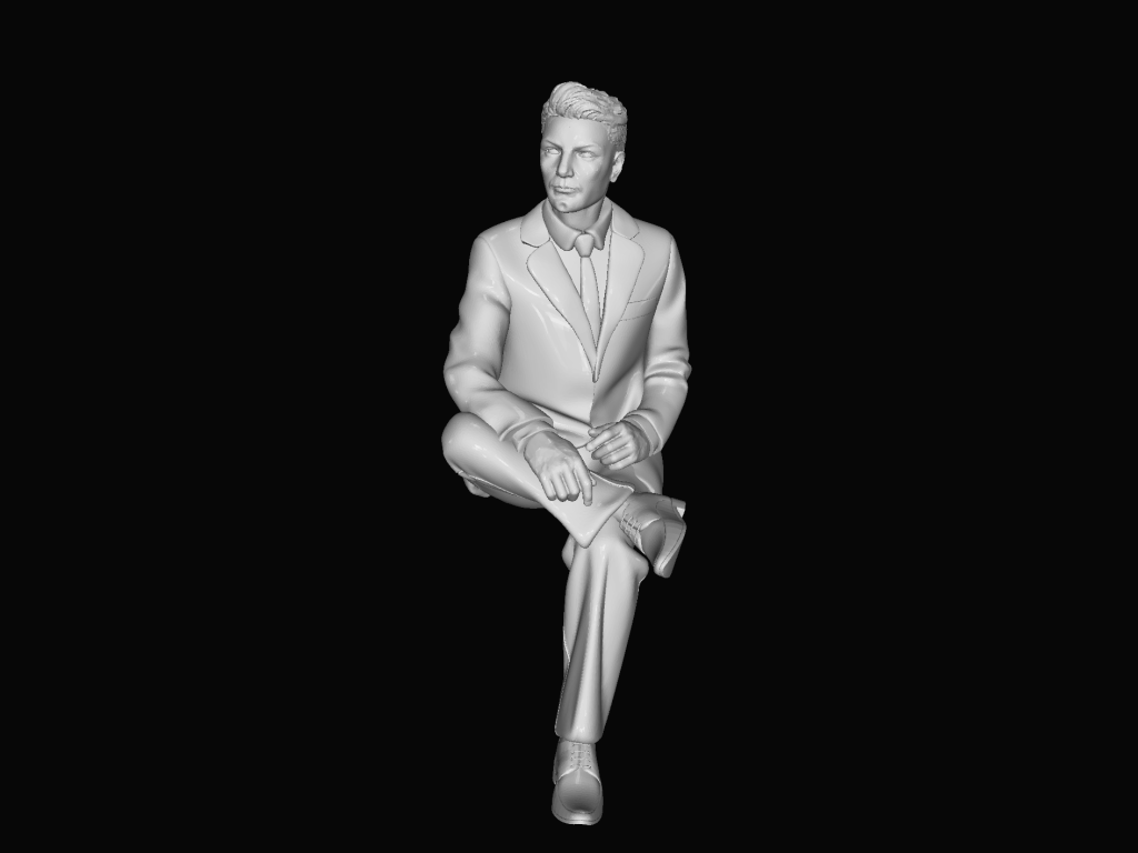 MM1087 Young People Sitting 4 Figure