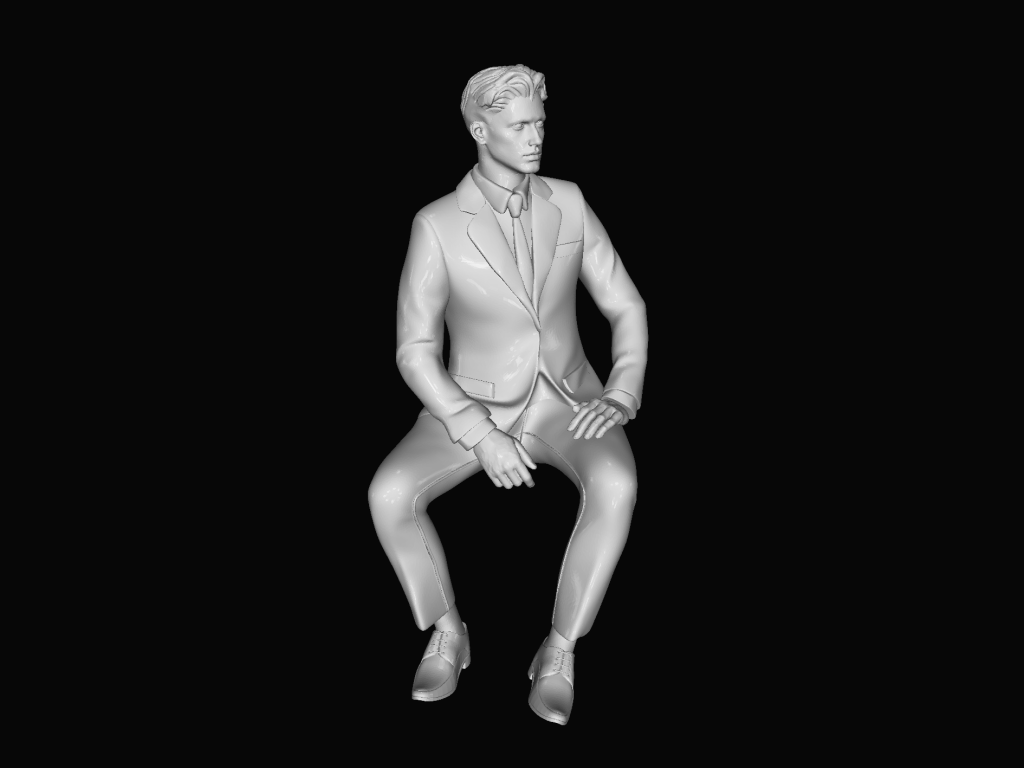 MM1087 Young People Sitting 5 Figure