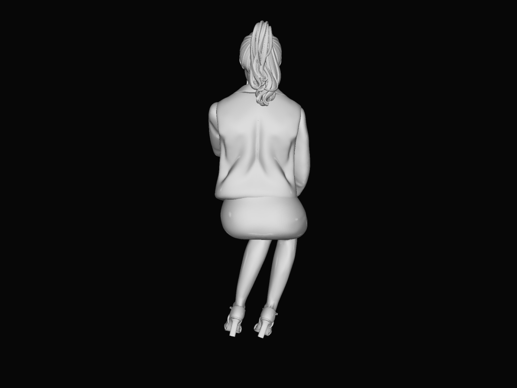 MM1087 Young People Sitting 9 Figure