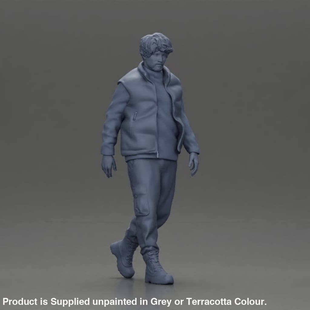 MM1090 Bearded man walking Figure