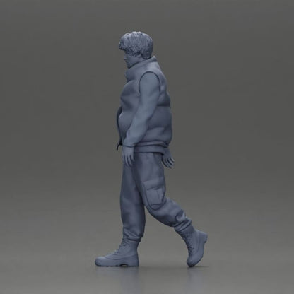 MM1090 Bearded man walking Figure
